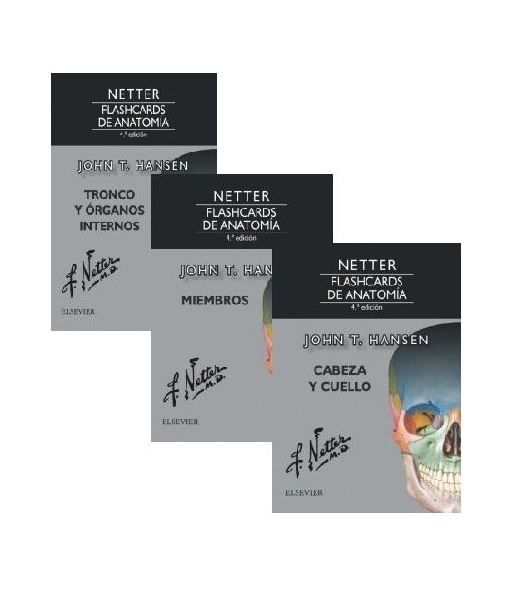 Netter Flashcards de Anatomía 3 Vols